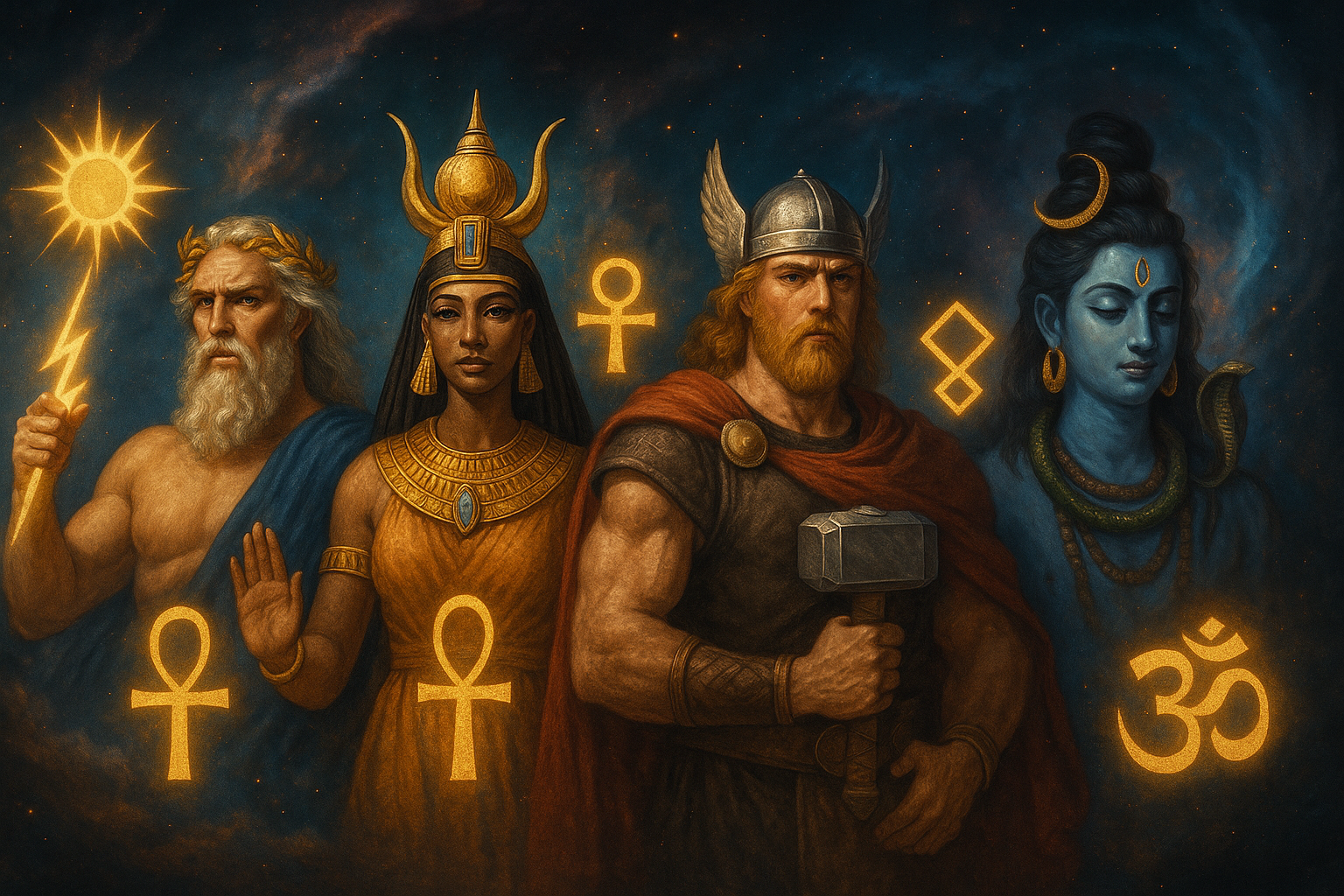 Mitologia: deuses e símbolos universais.